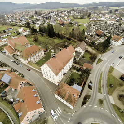 Theresia Gerhardinger Haus - Luftbild der gesamten Klosteranlage